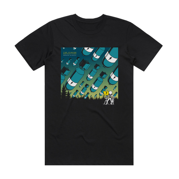 The Pigeon Detectives Broken Glances Album Cover T-Shirt Black
