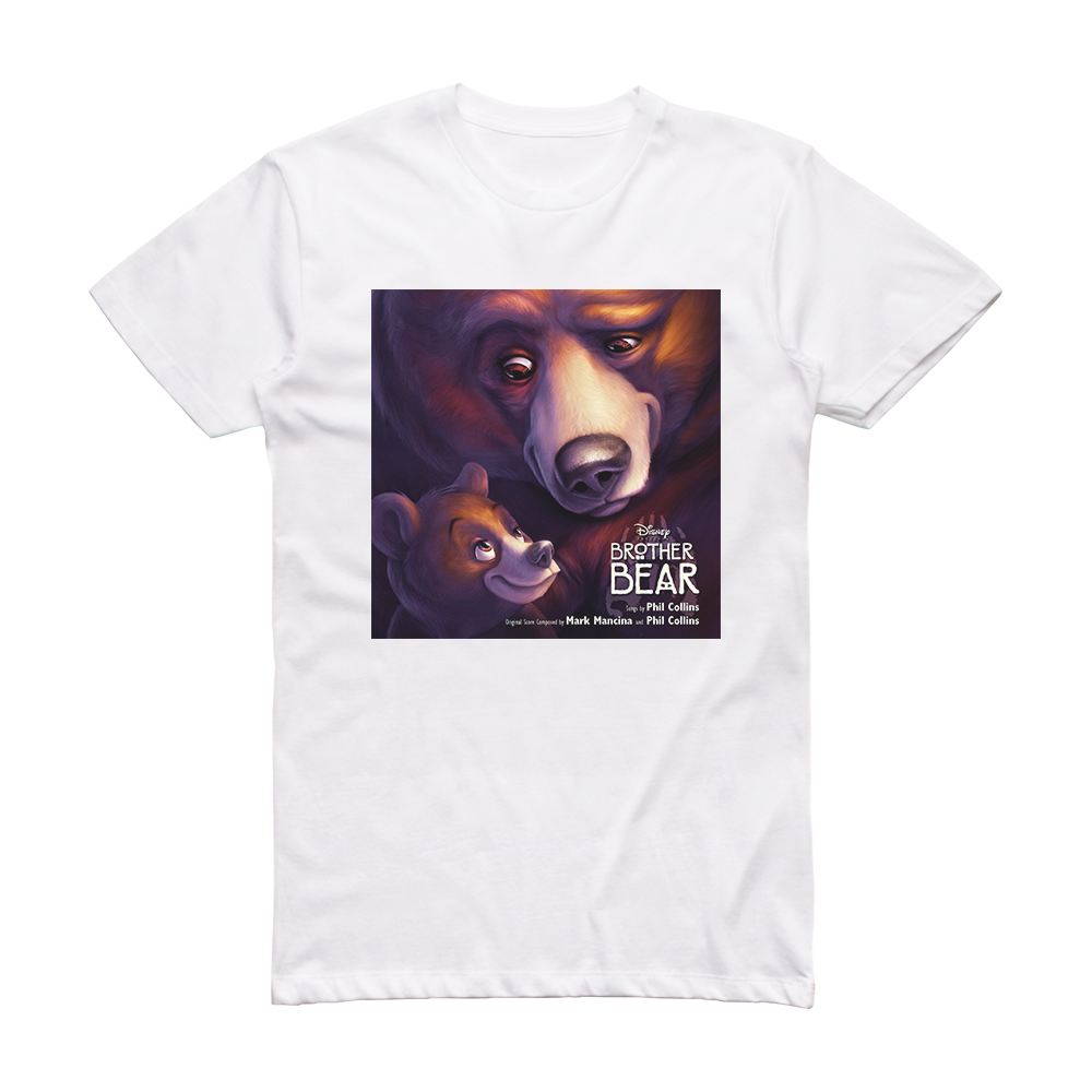 Phil Collins Brother Bear 1 Album Cover TShirt White ALBUM COVER T