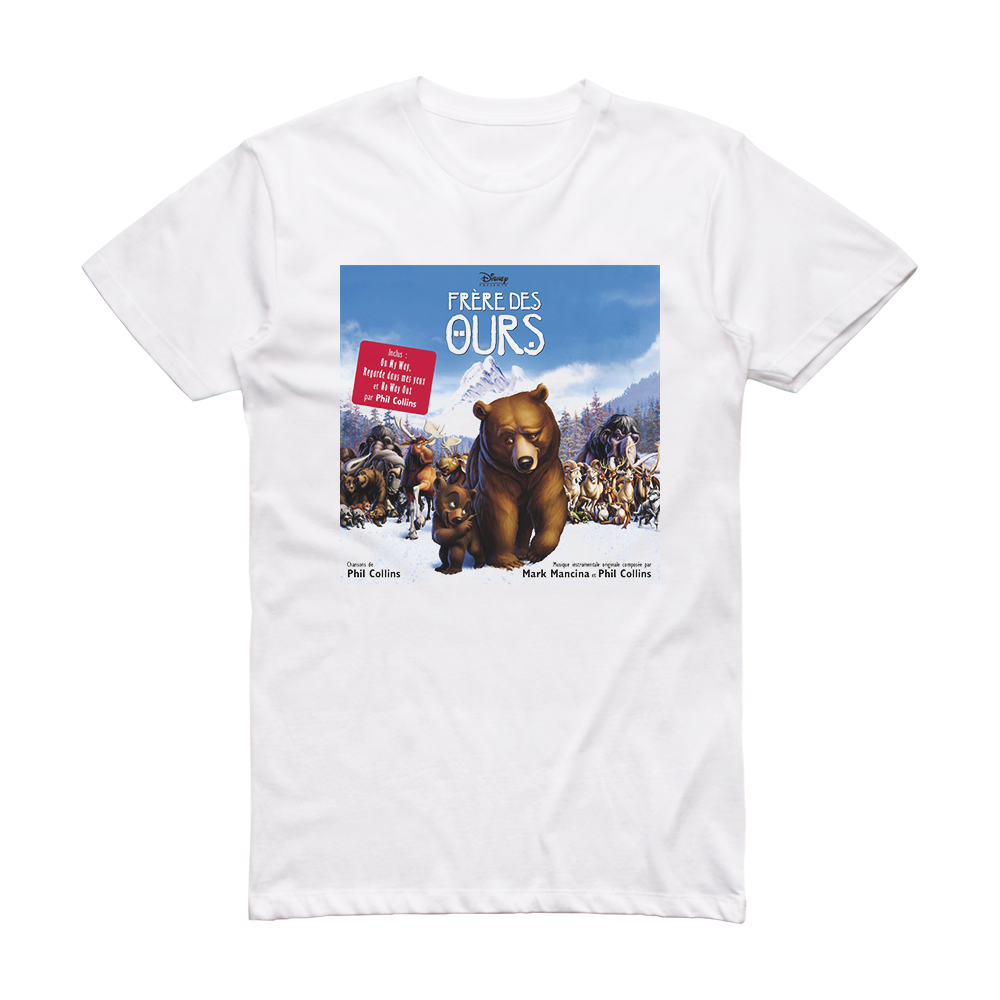 Phil Collins Brother Bear 2 Album Cover TShirt White ALBUM COVER T