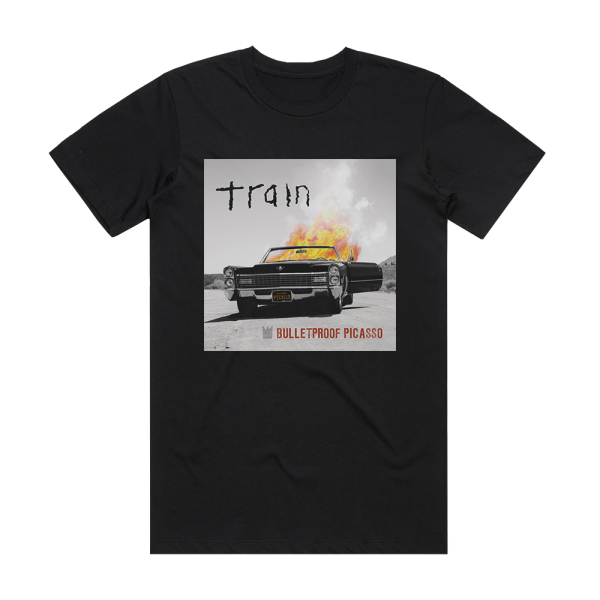 Train Bulletproof Picasso Album Cover T-Shirt Black