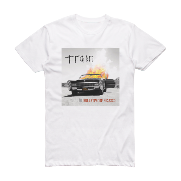 Train Bulletproof Picasso Album Cover T-Shirt White