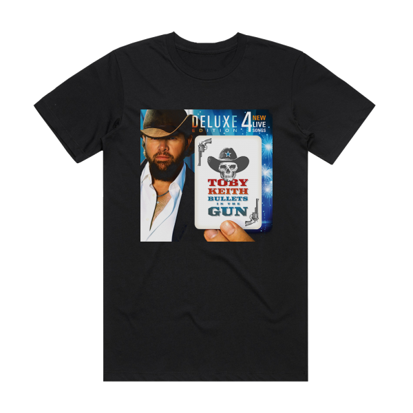 Toby Keith Bullets In The Gun Album Cover T-Shirt Black