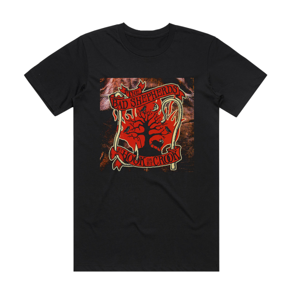 The Bad Shepherds By Hook Or By Crook Album Cover T-Shirt Black