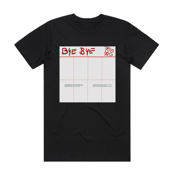 Trio Bye Bye 1 Album Cover T-Shirt Black