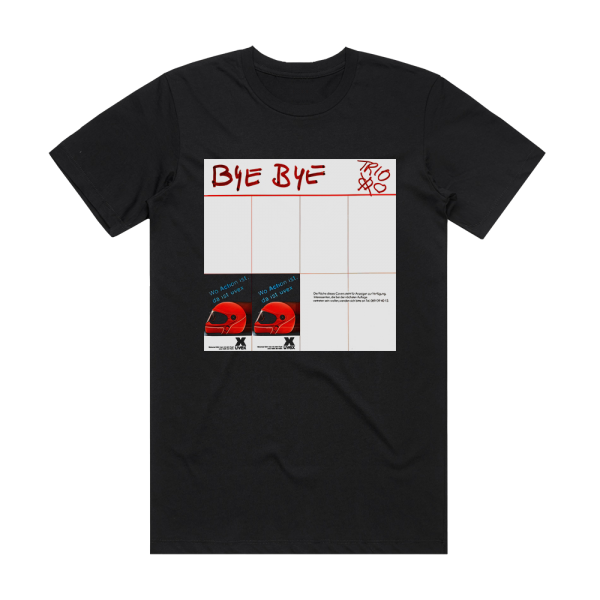 Trio Bye Bye 2 Album Cover T-Shirt Black