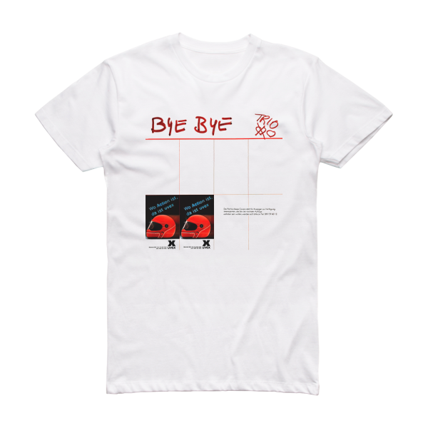 Trio Bye Bye 2 Album Cover T-Shirt White