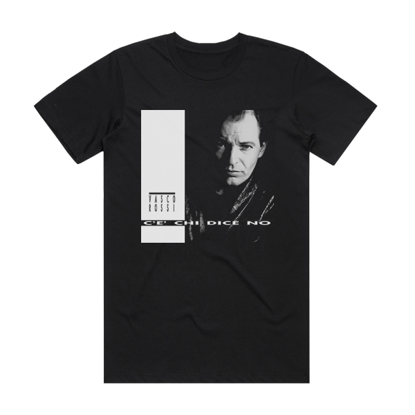 Vasco Rossi C Chi Dice No Album Cover T-Shirt Black