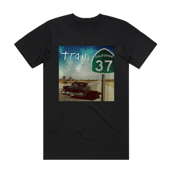 Train California 37 Album Cover T-Shirt Black