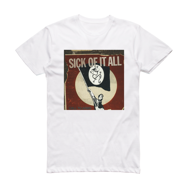 Saxon Call To Arms Album Cover T-Shirt White