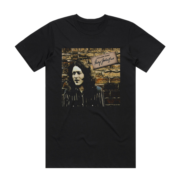 Rory Gallagher Calling Card 1 Album Cover T-Shirt Black