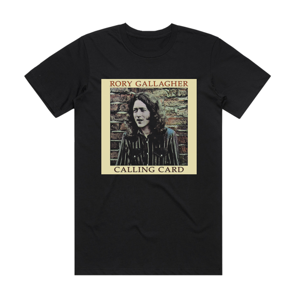 Rory Gallagher Calling Card 2 Album Cover T-Shirt Black