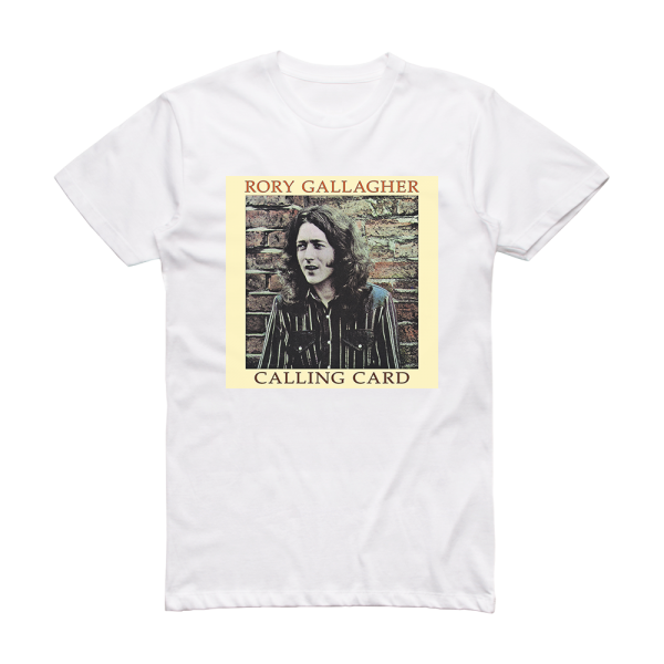 Rory Gallagher Calling Card 2 Album Cover T-Shirt White