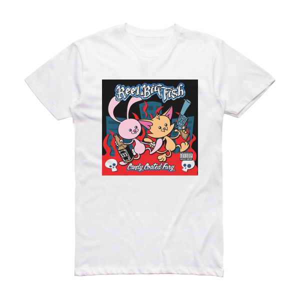 Reel Big Fish Candy Coated Fury Album Cover T-Shirt White