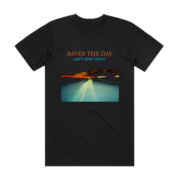 Saves the Day Cant Slow Down Album Cover T-Shirt Black