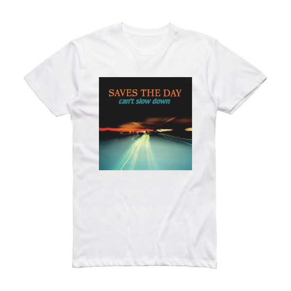 Saves the Day Cant Slow Down Album Cover T-Shirt White