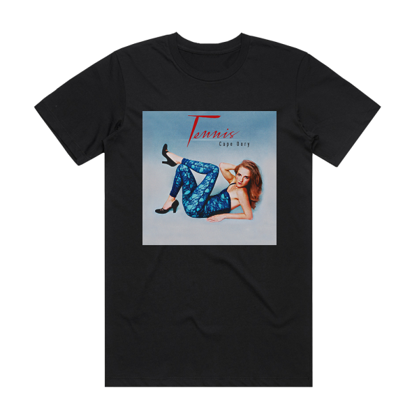 Tennis Cape Dory Album Cover T-Shirt Black