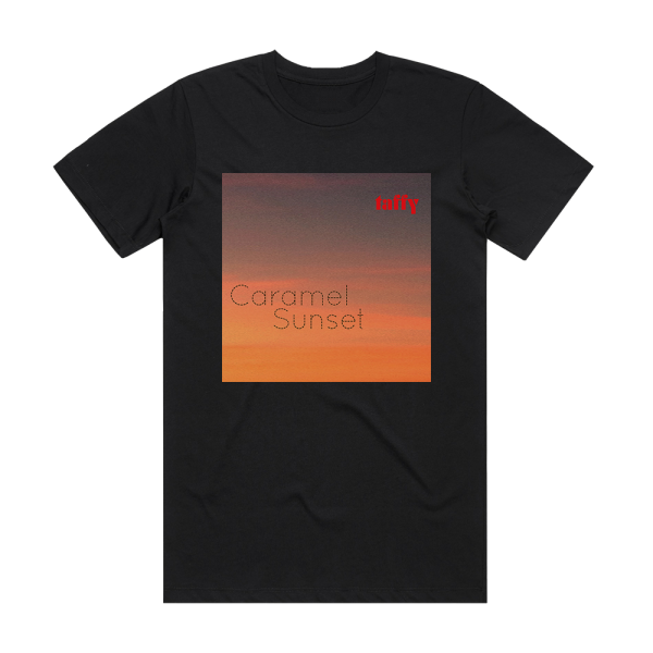 Taffy Caramel Sunset Album Cover T-Shirt Black