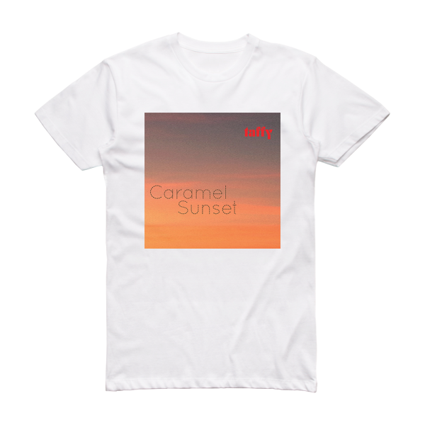 Taffy Caramel Sunset Album Cover T-Shirt White