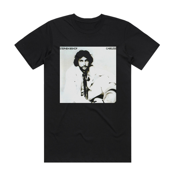 Stephen Bishop Careless Album Cover T-Shirt Black