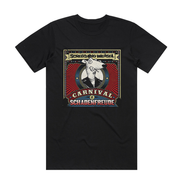 Screeching Weasel Carnival Of Schadenfreude Album Cover T-Shirt Black