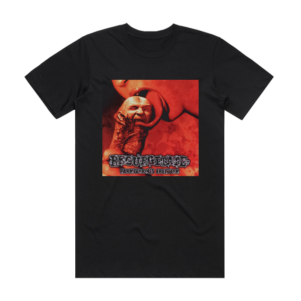 Regurgitate Carnivorous Erection Album Cover T-Shirt Black
