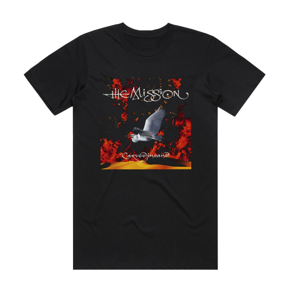 The Mission Carved In Sand Album Cover T-Shirt Black