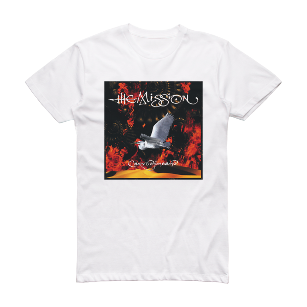 The Mission Carved In Sand Album Cover T-Shirt White