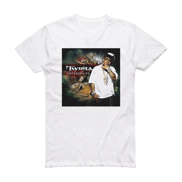 Twista Category F5 Album Cover T-Shirt White