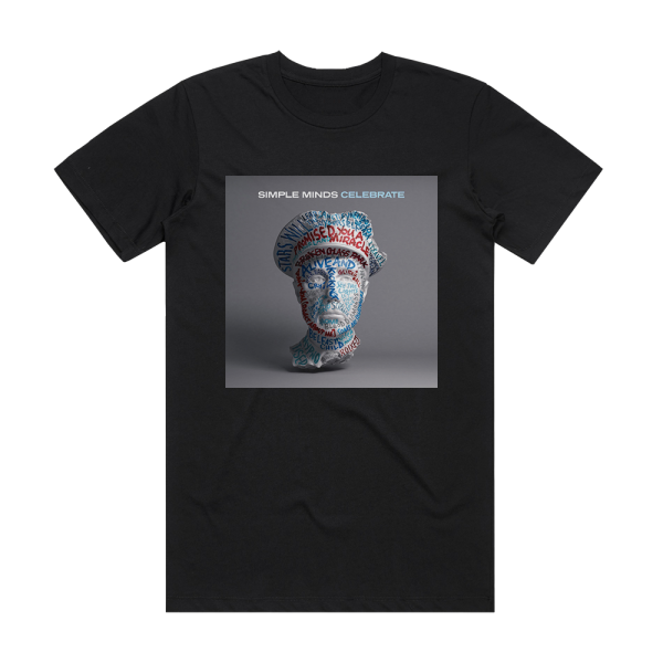 Simple Minds Celebrate 1 Album Cover T-Shirt Black