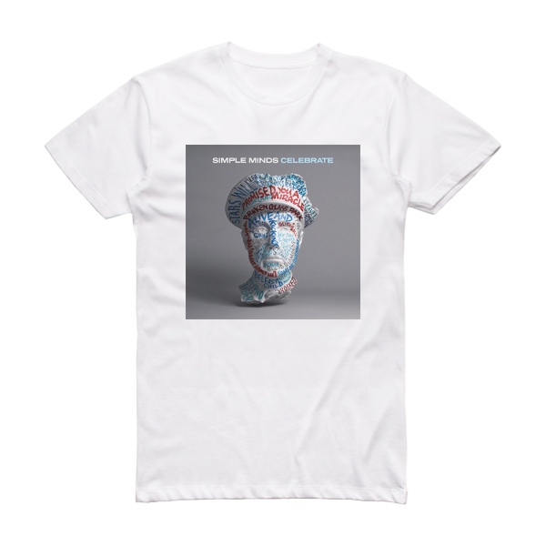 Simple Minds Celebrate 1 Album Cover T-Shirt White