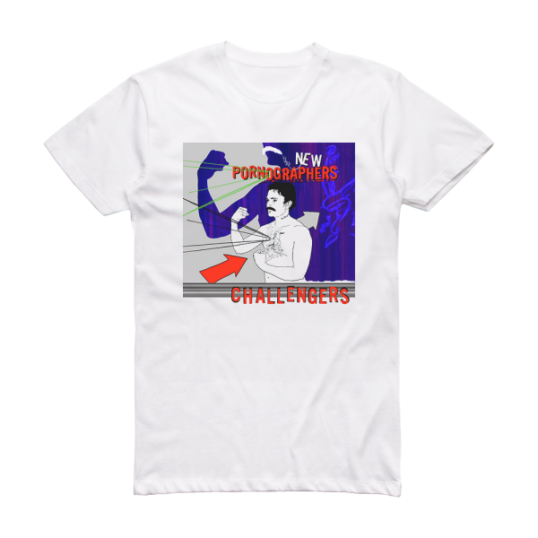 The New Pornographers Challengers Album Cover T-Shirt White