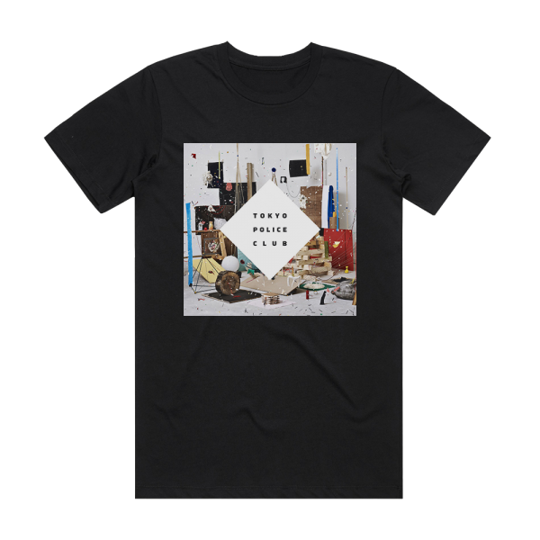 Tokyo Police Club Champ Album Cover T-Shirt Black
