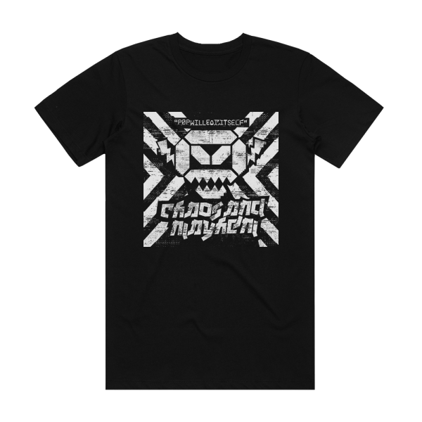 Pop Will Eat Itself Chaos Mayhem Album Cover T-Shirt Black
