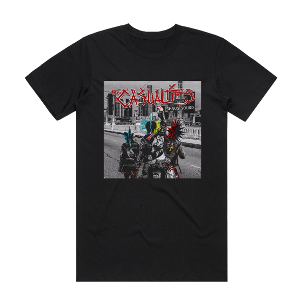 The Casualties Chaos Sound Album Cover T-Shirt Black