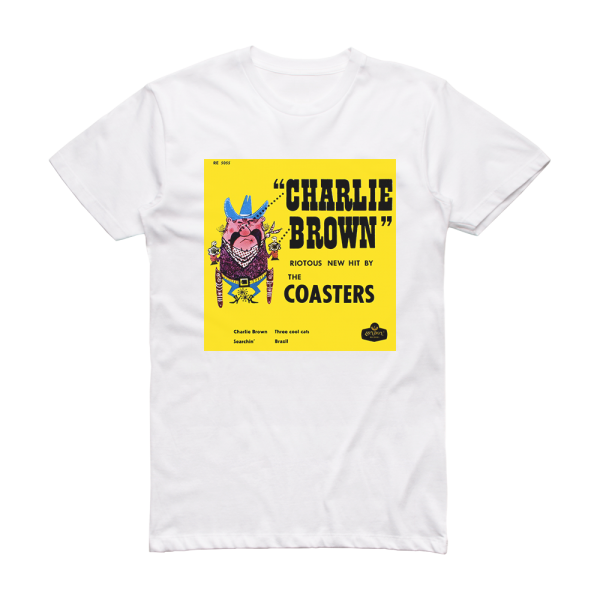The Coasters Charlie Brown Three Cool Cats 1 Album Cover T-Shirt White