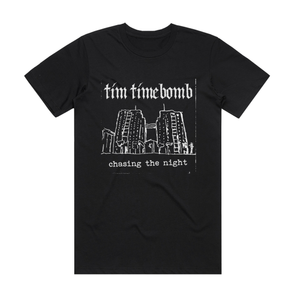 Tim Timebomb Chasing The Night Album Cover T-Shirt Black