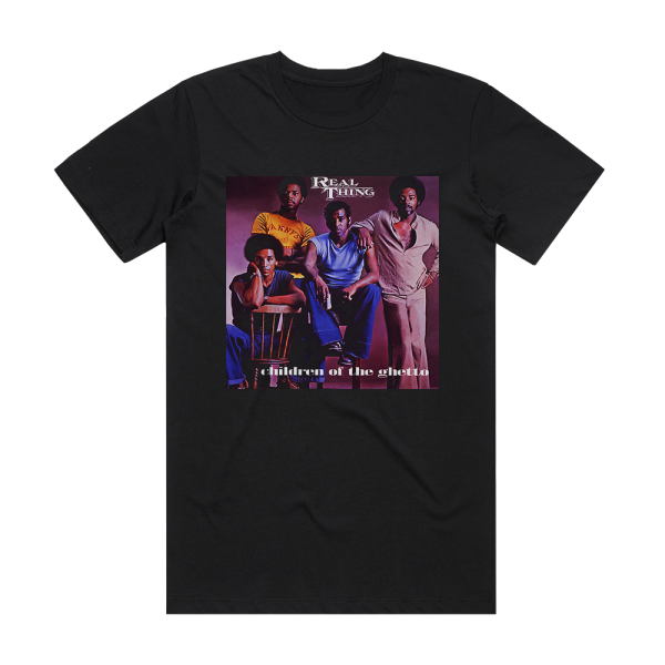 The Real Thing Children Of The Ghetto  The Pye Anthology Album Cover T-Shirt Black