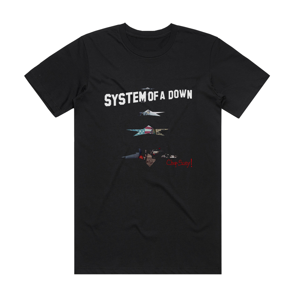System of a Down Chop Suey Album Cover TShirt Black ALBUM COVER TSHIRTS