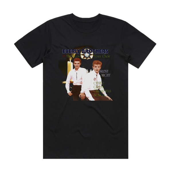 The Everly Brothers Christmas With The Everly Brothers The Boys Town Choir Album Cover T-Shirt Black