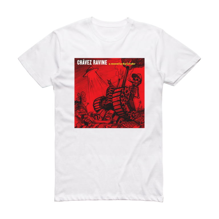 Ry Cooder Chvez Ravine Album Cover T-Shirt White – ALBUM COVER T-SHIRTS