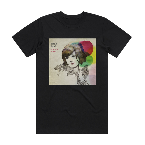 Sarah Blasko Cinema Songs Album Cover T-Shirt Black