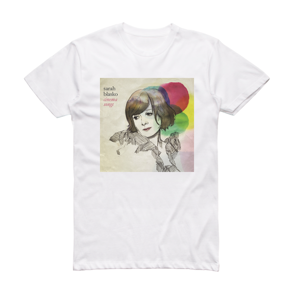 Sarah Blasko Cinema Songs Album Cover T-Shirt White