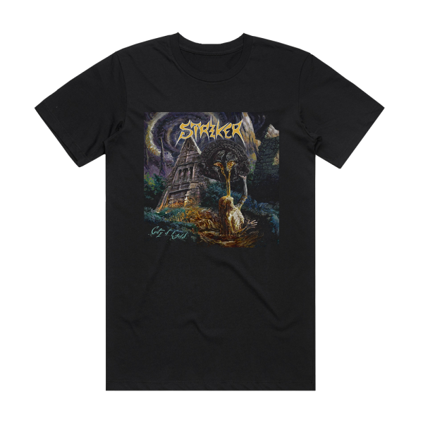 Striker City Of Gold Album Cover T-Shirt Black