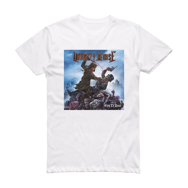 Untimely Demise City Of Steel Album Cover T-Shirt White
