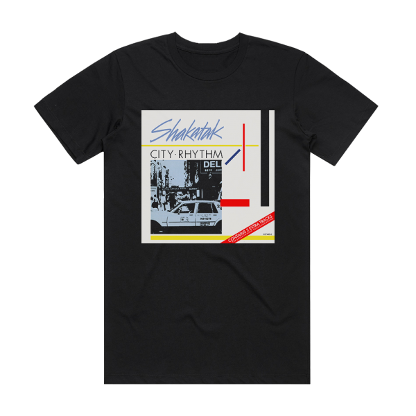 Shakatak City Rhythm Album Cover T-Shirt Black