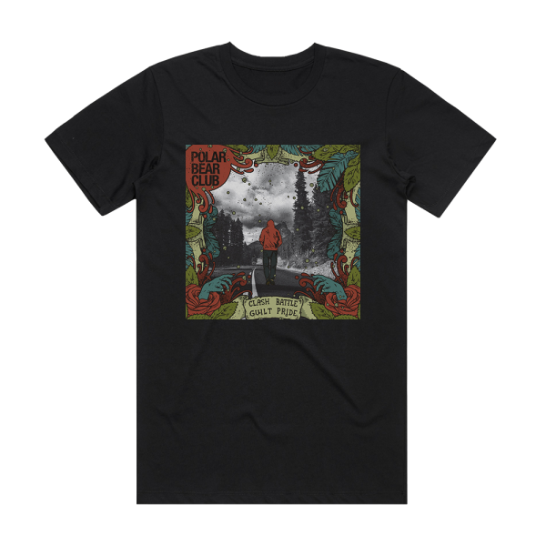 Polar Bear Club Clash Battle Guilt Pride Album Cover T-Shirt Black
