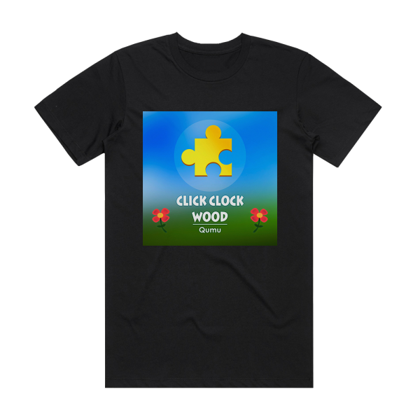 Qumu Click Clock Wood Spring From Banjo Kazooie Album Cover T-Shirt Black