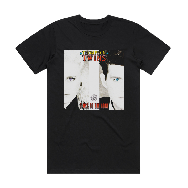 Thompson Twins Close To The Bone Album Cover T-Shirt Black