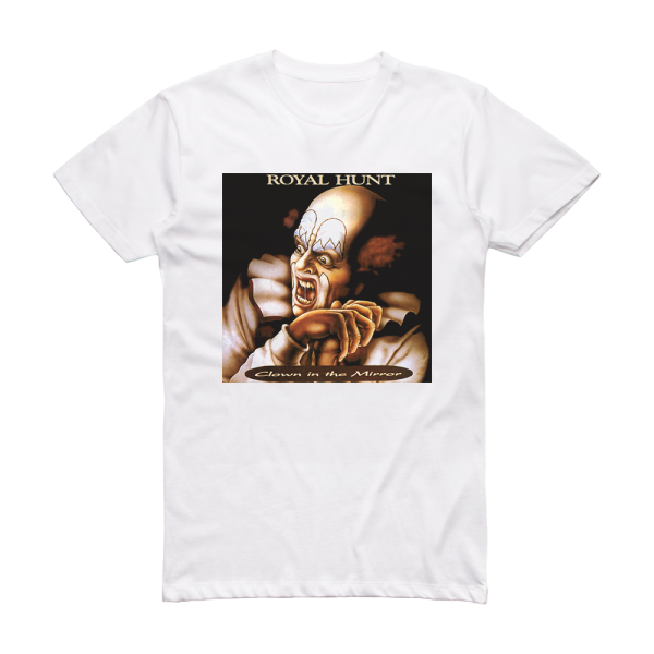 Royal Hunt Clown In The Mirror Album Cover T-Shirt White