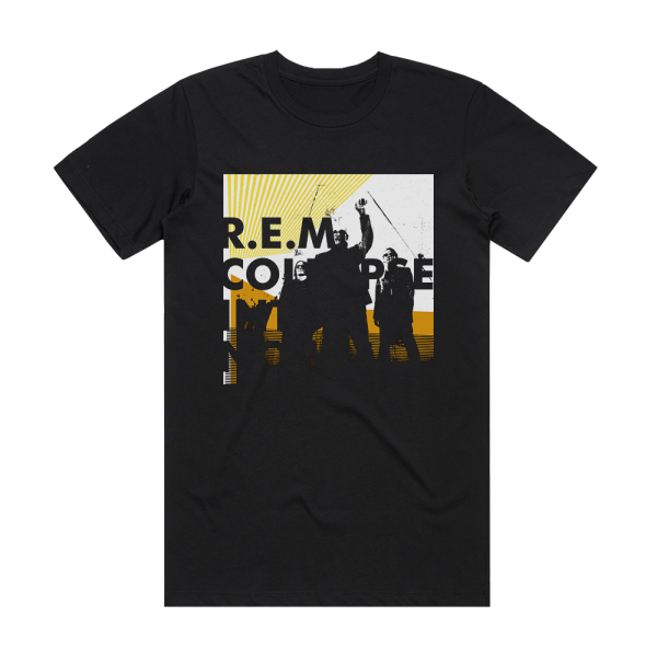 R E M Collapse Into Now Album Cover T-Shirt Black